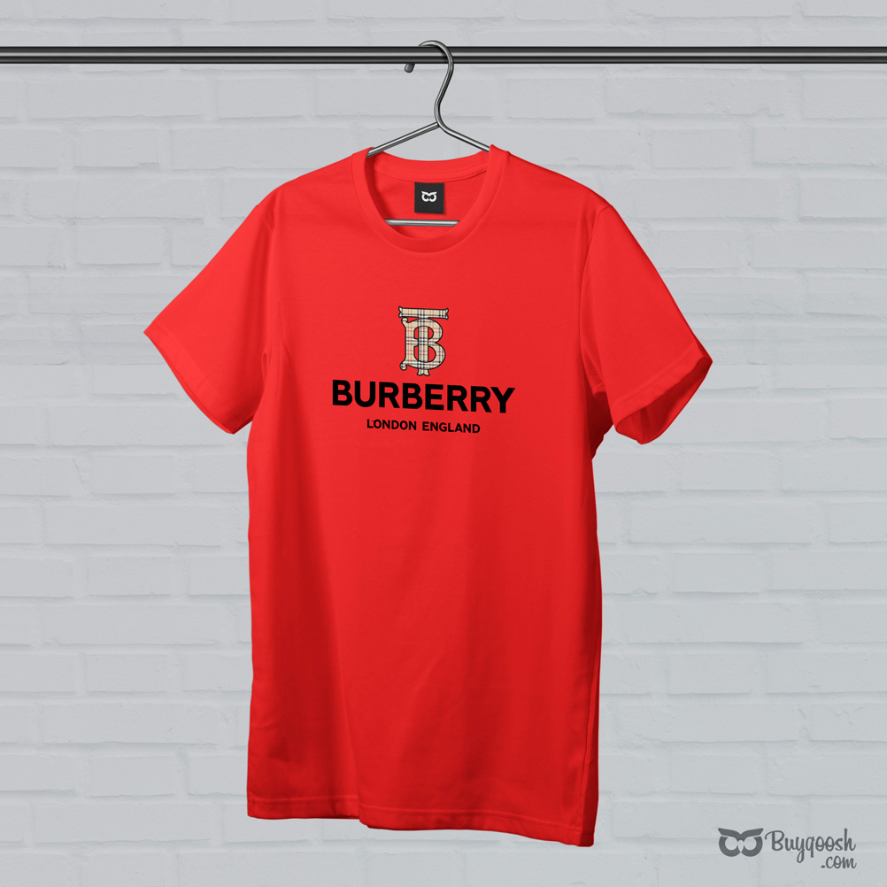 تیشرت پنبهای قرمز Burberry