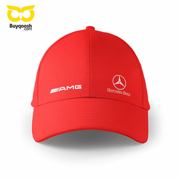 کلاه کتان قرمز benz AMG