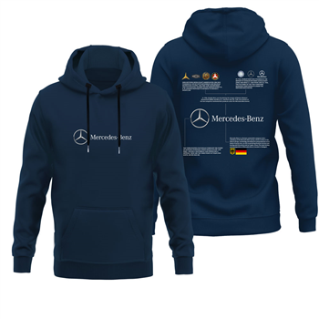 هودی پنبه ای سرمه ای مرسدس بنز