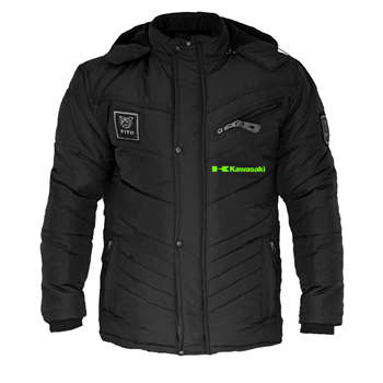 کاپشن مشکی بلند زمستانه کاوازاکی