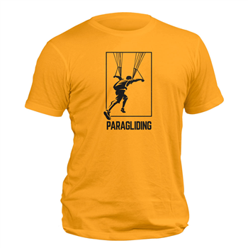 تیشرت پنبه ای خردلی پاراگلایدر