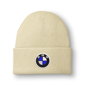 کلاه بافت کرم BMW (گلدوزی)