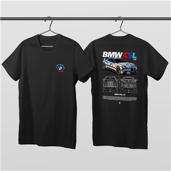 تیشرت پنبه ای مشکی  BMW CSL