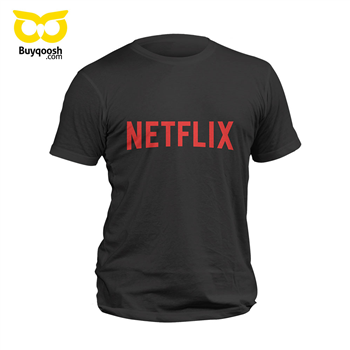 تیشرت پنبهای مشکی NETFLIX