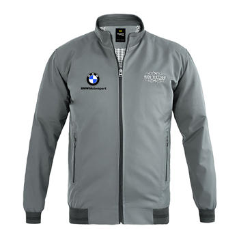 کاپشن بهاری طوسی BMW