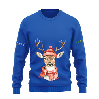 دورس پنبه ای آبی گوزن کریسمس