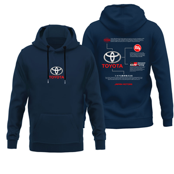 هودی پنبه ای سرمه ای تویوتا