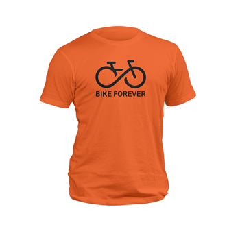 تیشرت نارنجی Bike forever