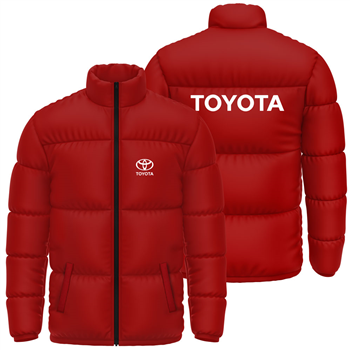 کاپشن پافر زمستانی قرمز تویوتا