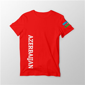 تیشرت قرمز آذربایجان 