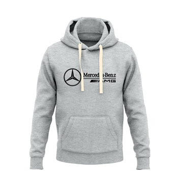 هودی پنبه‌ای طوسی ملانژ مرسدس بنز AMG