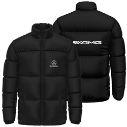 کاپشن پافر زمستانی مشکی مرسدس بنز AMG