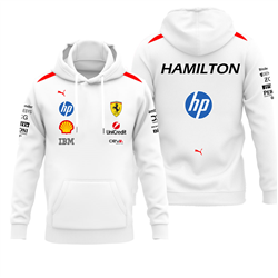 هودی سفید لوئیس همیلتون فراری 2026