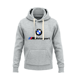 هودی پنبه ای طوسی ملانژ BMW