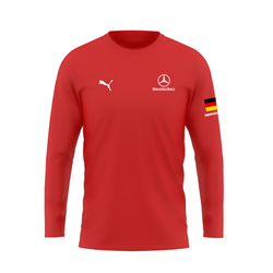 پیراهن آستین بلند قرمز بنز آلمان