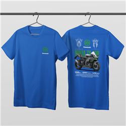 تیشرت پنبه ای آبی کاوازاکی نینجا ZX-10R