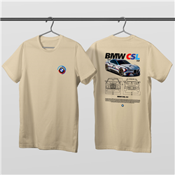 تیشرت پنبه ای کرمی BMW CSL