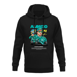 هودی پنبه ای مشکی فرناندو آلونسو