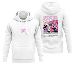 هودی پنبه ای سفید دختر عنکبوتی