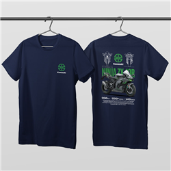 تیشرت پنبه ای سرمه ای کاوازاکی نینجا ZX-10R
