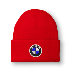 کلاه بافت قرمز BMW (گلدوزی)