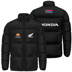 کاپشن پافر زمستانی مشکی هوندا