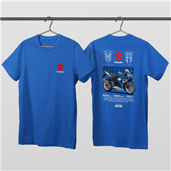 تیشرت پنبه ای آبی سوزوکی GSX R600