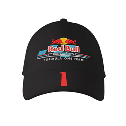 کلاه کتان مشکی ردبول Max Verstappen (گلدوزی)