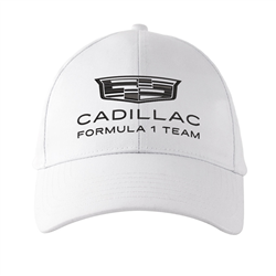 کلاه کتان سفید کادیلاک F1 (گلدوزی)