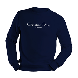 دورس پنبه ای سرمه ای  Dior