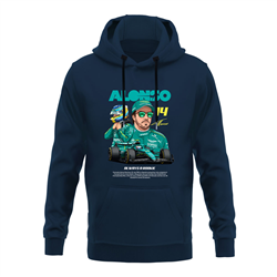 هودی پنبه ای سرمه ای فرناندو آلونسو