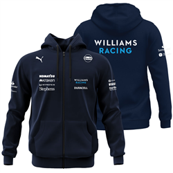سویشرت زیپدار سرمه ای ویلیامز فرمول یک 