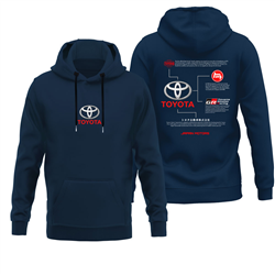 هودی پنبه ای سرمه ای تویوتا