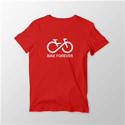 تیشرت قرمز Bike forever