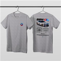 تیشرت پنبه ای طوسی BMW CSL