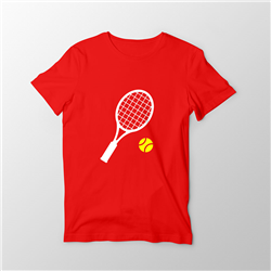 تیشرت قرمز تنیس