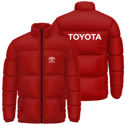 کاپشن پافر زمستانی قرمز تویوتا