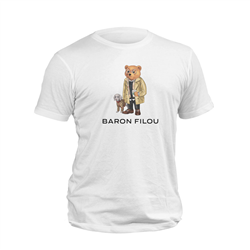 تیشرت سفید خرس Baron filou