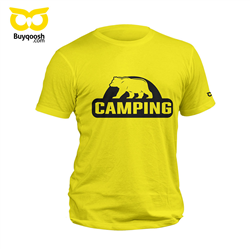 تیشرت زرد camping