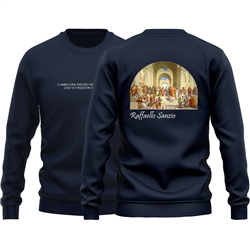 دورس پنبه ای سرمه ای  نقاشی مکتب آتن