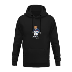 هودی پنبه ای مشکی خرس پولو