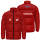 کاپشن پافر زمستانی قرمز هوندا