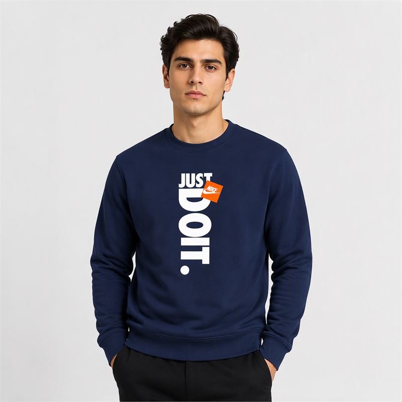 تن خور دورس پنبه‌ای آبی نفتی nike just do it