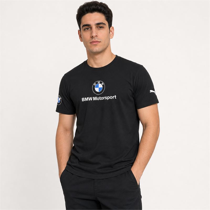 تن خور تیشرت پنبه ای مشکی BMW 
