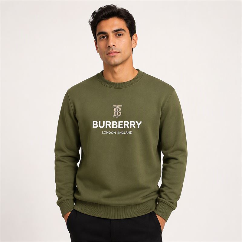 تن خور دورس پنبه‌ای یشمی Burberry