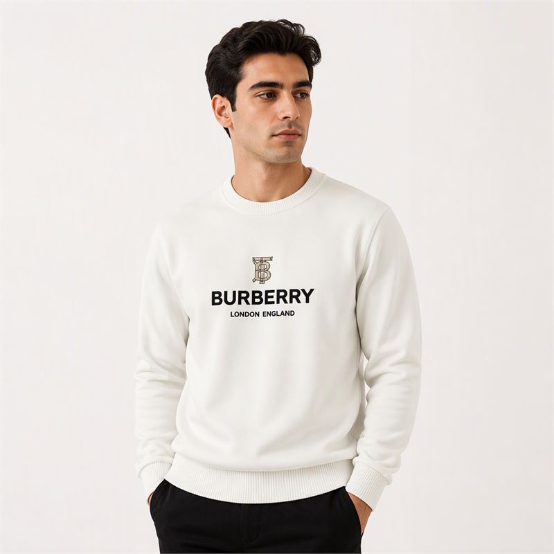 تن خور دورس پنبه‌ای شیری Burberry