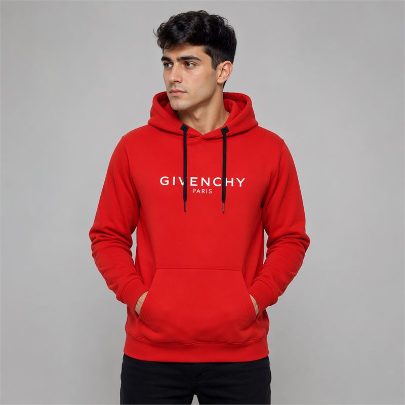تن خور هودی پنبه‌ای رنگ قرمز Givenchy