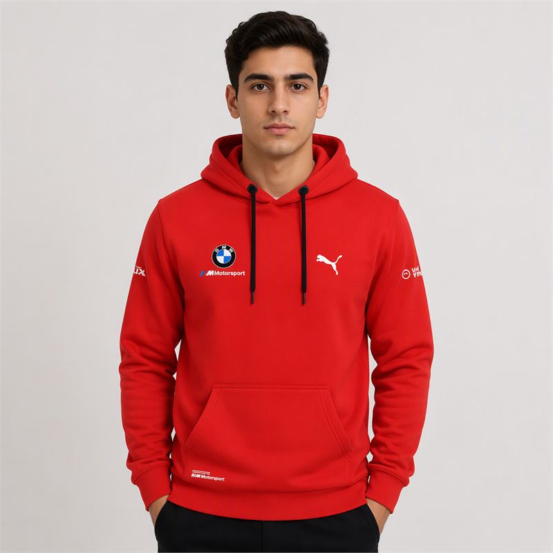 تن خور هودی پنبه‌ای قرمز پوما BMW