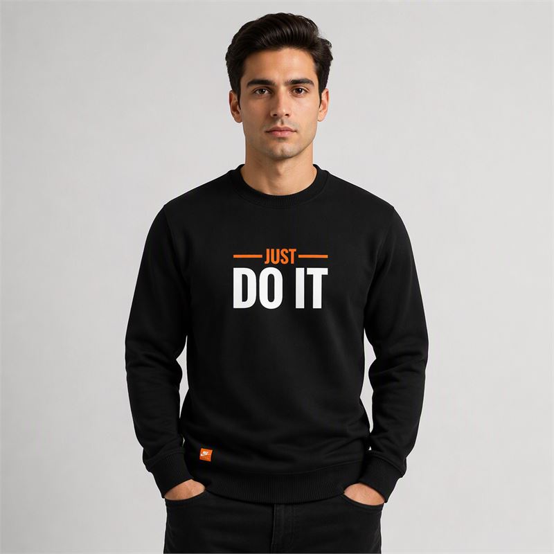 تن خور دورس پنبه‌ای مشکی نایکی Just Do IT