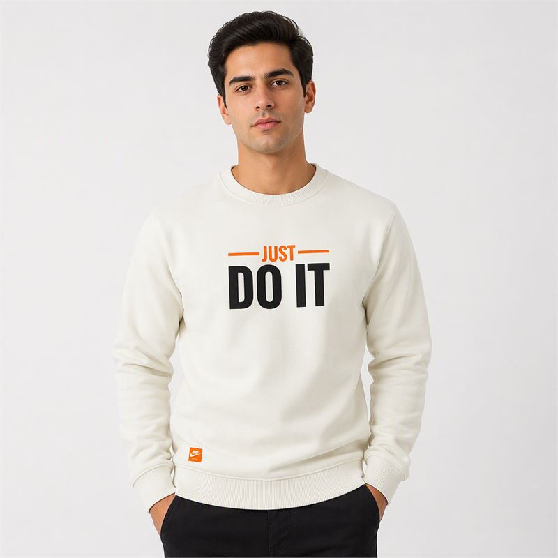 تن خور دورس پنبهای شیری نایکی Just Do IT
